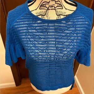 NWT. FREE PEOPLE Blue Knit Women's Top